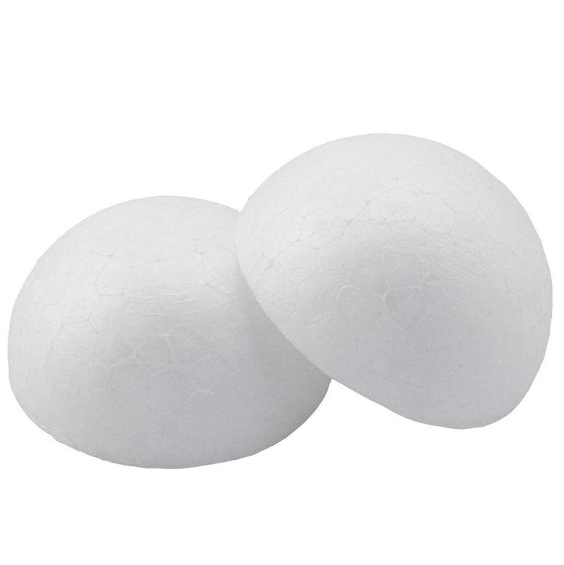Batino 10PCS 2“ White Foam Balls Half Round Hemispherical Christmas Craft Ball Wedding Decoration DIY Art Decoration - NewNest Australia