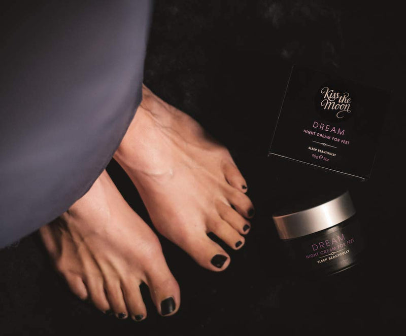 Kiss the Moon DREAM Night Foot Cream | Foot Cream for Cracked Heels & Dry Skin | Foot Care Lotion Before Bed | Intensive Moisturiser Balm to Repair Hard & Dry Feet | Healthy Feet Overnight | Feet Care - NewNest Australia