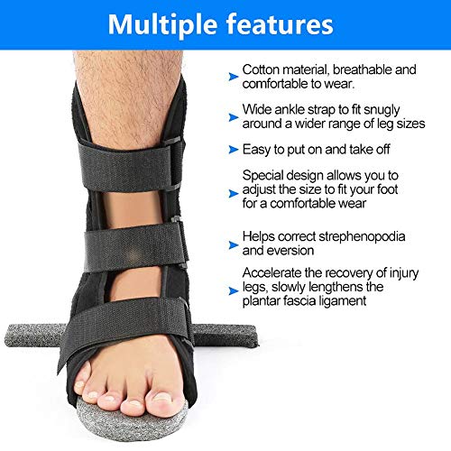Ankle Brace, Leg Support Foot Orthotic Corrector, Adult Leg Fixation Protector, Soft Comfort Dorsal Night Splint For Relieves Pain And Restores Sprains (3 Sizes) (S) - NewNest Australia
