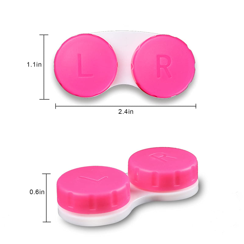 Aoutrow 16 Pack Contact Lens Case Box, Mini Contact Lens Case, Colorful Bulk Box Holder Container, Contact Lens Case Set - NewNest Australia