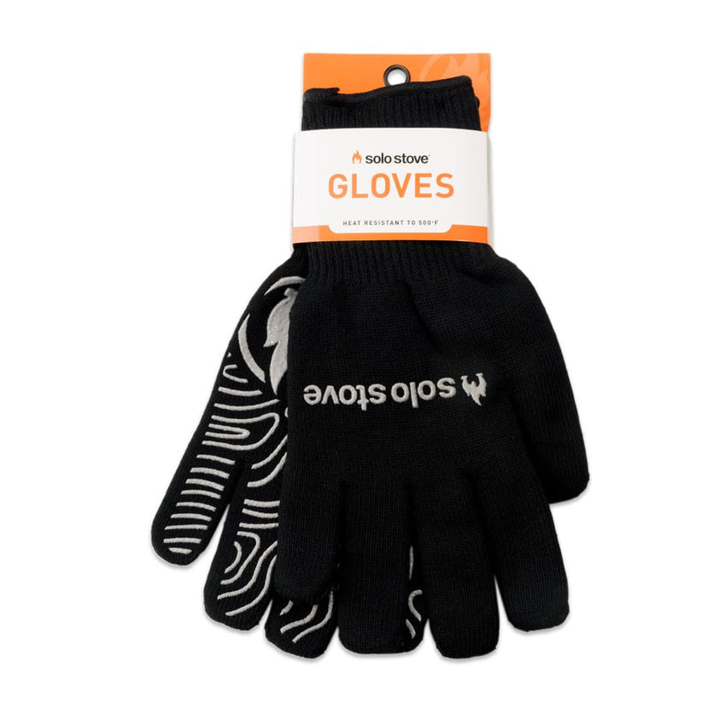 Solo Stove High Heat Gloves, Grill/BBQ Gloves, Oven Mitts, Heat-Resistant up to 450°F, Non-Slip, Black, One Size - NewNest Australia