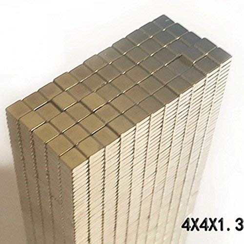 Magnetics 4x4x1.3mm 100-Piece Rectangular Magnets Ideal for refrigerators, Handicraft Projects, whiteboards, DIY Projects, Office Magnets - Map Square ma - NewNest Australia