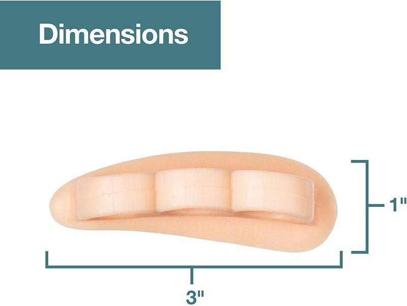 ZenToes Hammer Toe Straightener and Corrector 4 Pack Soft Gel Crests Splints | Reduce Foot Pain, Prevent Overlap | Flexible Footcare Treatment | Stain, Odor Resistant (Beige) Beige - NewNest Australia