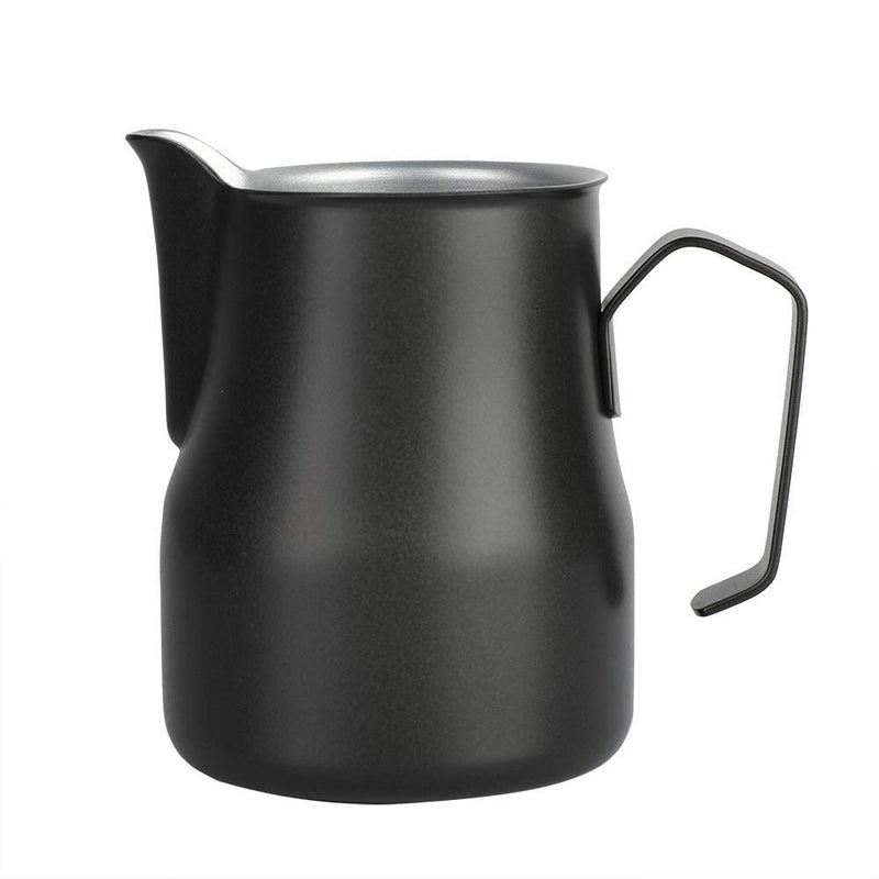 Milk Jug, Milk Frothing Pitcher, Espresso Cups Stainless Steel Measuring Cup for Cappuccinos and Latte Art 350ml/12oz(Black) - NewNest Australia