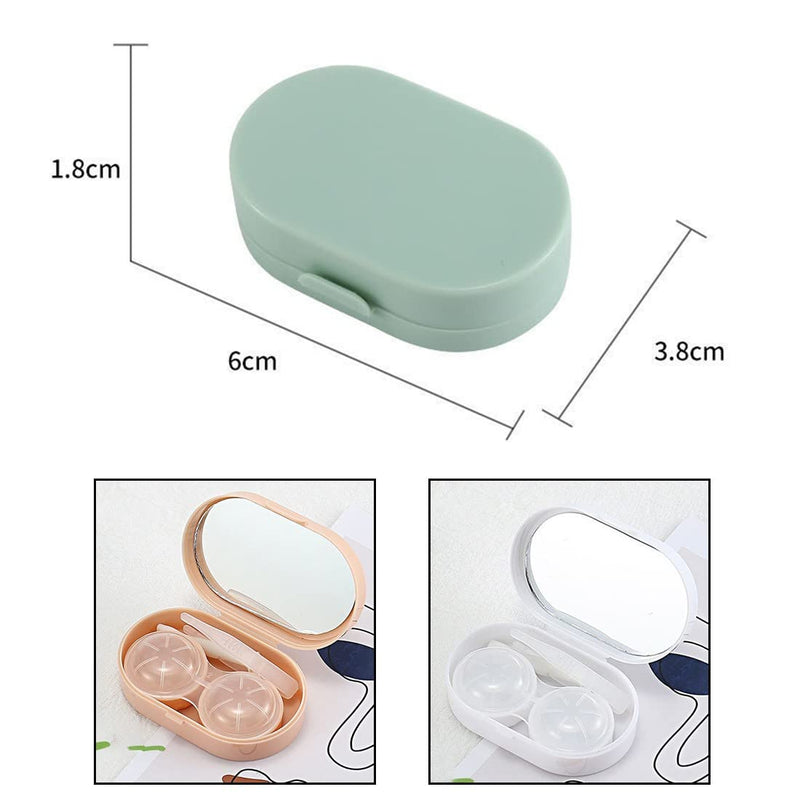 Pack Of 5 Portable Contact Lens Case Travel Set Mini Travel Contact Lens Case With Mirror Contact Lens Made Of Plastic For Contact Lenses Small Contact Lenses Accessories Case Portable Reusable - NewNest Australia