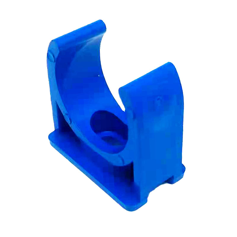 50PCS Pipe Support Hangers 25mm U-Hook PEX Holder PVC Pipe Clamps Clips(Blue) - NewNest Australia