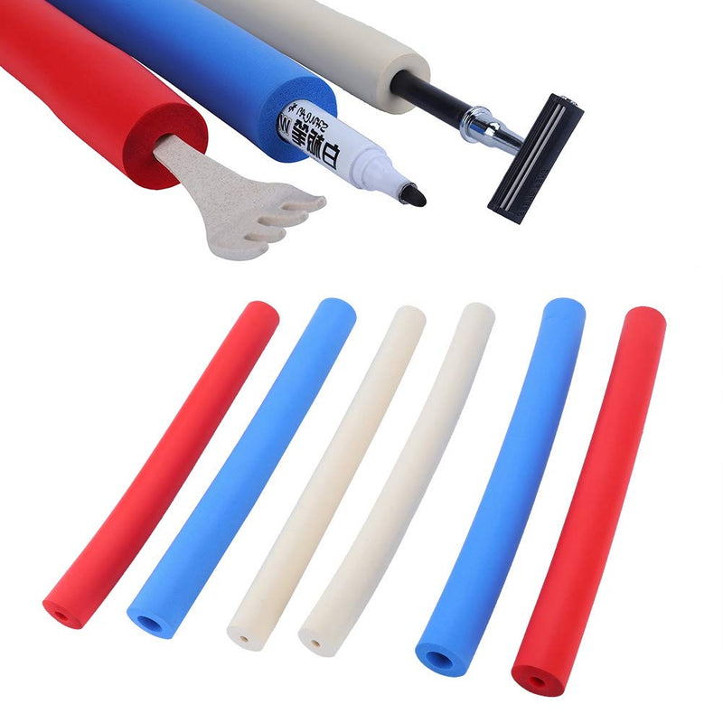 Foam Tubing, Foam Handles Support Utensil Padding Grips Spoon Fork Round Hollow Closed Cell Tube Slip Resistant Gripping Cut Length Provides Wider Larger Grip Pipe Cutlery Tool for Disabled Elderly - NewNest Australia