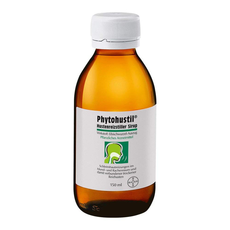 Phytohustil cough suppressant syrup, the herbal immediate aid for dry coughs, anti-inflammatory and regenerating, 150 ml - NewNest Australia