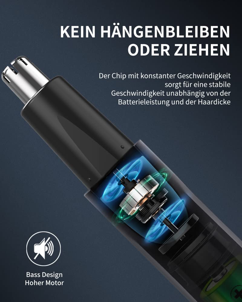 Nose hair trimmer, nose hair trimmer, ear hair trimmer, 2 in 1 professional nose trimmer - pain-free men's and women's nose hair remover, with USB charging function, IPX7 waterproof double blades - NewNest Australia
