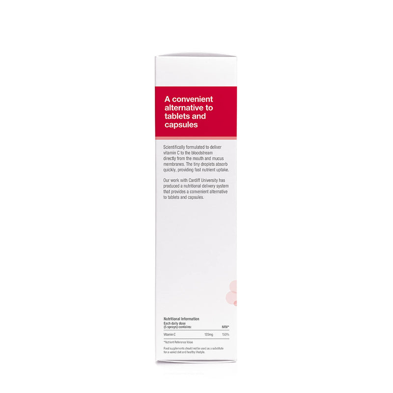 BetterYou Vitamin C Daily Oral Spray | Selenium, Vitamin B2 and Green Tea Extract | 100mg per daily serving | Natural Cherry and Blueberry Flavour | 25ml - NewNest Australia