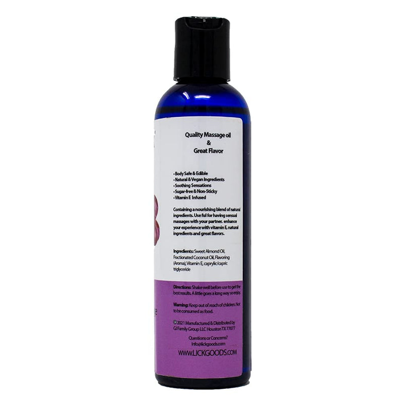 Grape Flavored Massage Oil for Massage Therapy - Relaxing Muscle Massage Men and Women with Natural Vitamin e Oil with Aromatherapy Oils for Skin use - Essential moisturizing Body Oils 4 oz - NewNest Australia
