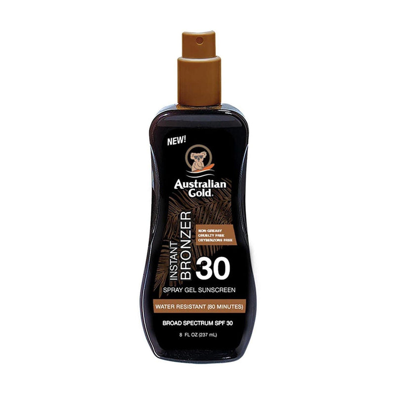 Australian Gold SPF 30 Spray Gel with Bronzer - Sun Spray - Sun Lotion - 100 ml - NewNest Australia