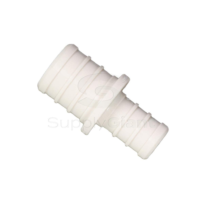 Supply Giant QQSD1012-5 Plastic PEX Poly Alloy Straight Coupling Barb Pipe Fitting, 1'' x 1/2'', White, 5 Pack - NewNest Australia