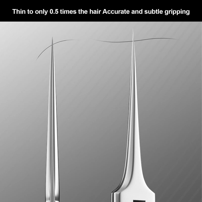 Rucudim Stainless Steel Tweezers Mile Knife, Blackhead Tweezers Precision, Fine Technical Tweezers, Splitter Tweezers For Extractor, Acne Pimples, Comedones Stains Or Removal - NewNest Australia