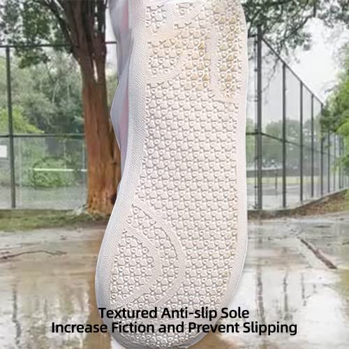 Waterproof Shoes Cover, Non-slip Rain Snow Boots Shoes Cover Reusable Women Men PVC Rubber Sole Overshoes Protectors for Outdoor Cycling Camping Fishing Travel (XXL, White) XXL/12in - NewNest Australia