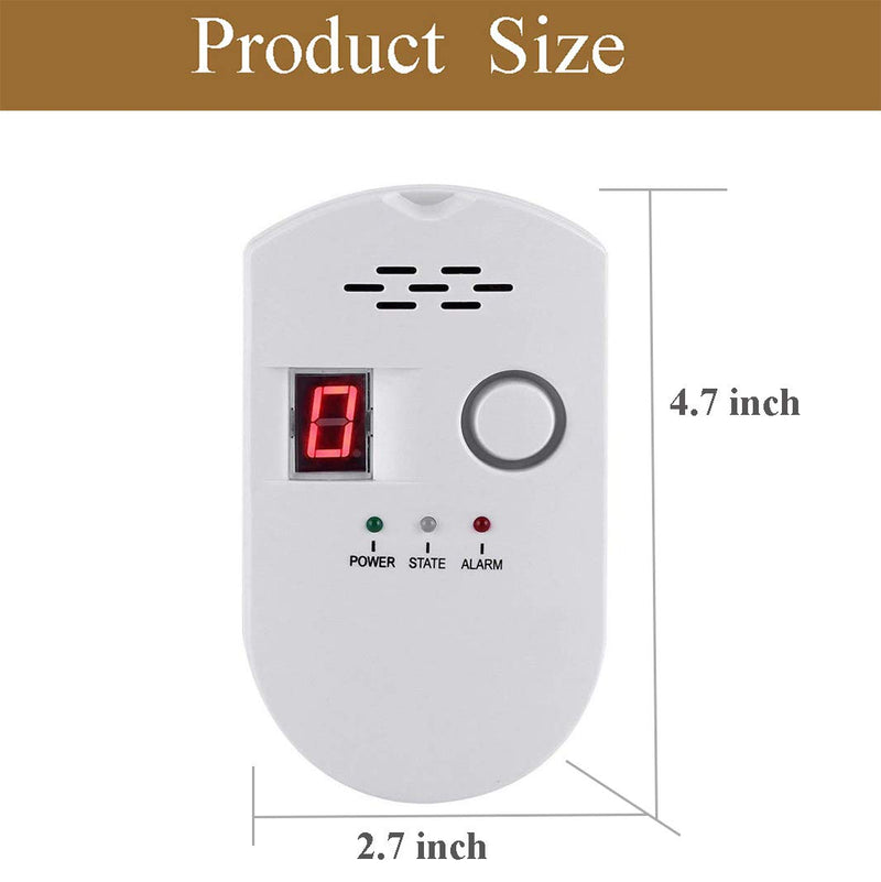 Natural Gas Detector, Propane Detectors for Home,Natural Gas Propane Leak Alarm for Home Kitchen, High Sensitivity Natural Gas Propane Leak Detection White - NewNest Australia