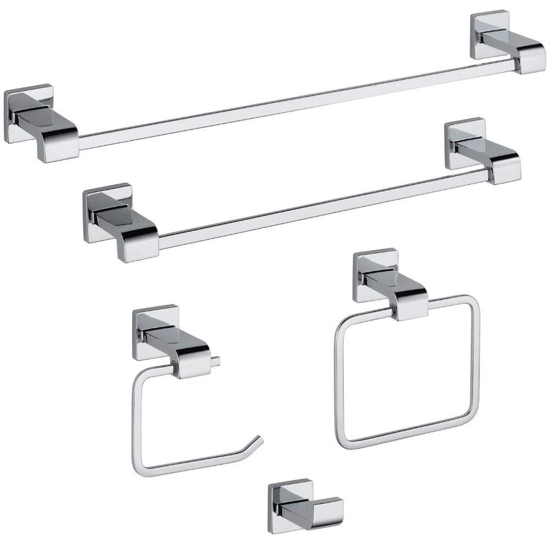 Delta Faucet 77550 Ara Toilet Paper Holder, Single Post, Chrome - NewNest Australia