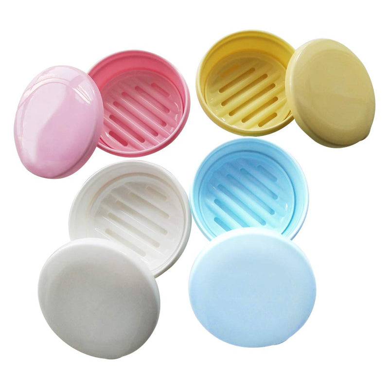 PUTING Round Seal Waterproof Soap Protectors Saver Dish Portable Soap Container Box Home Shower Outdoor Camping - NewNest Australia