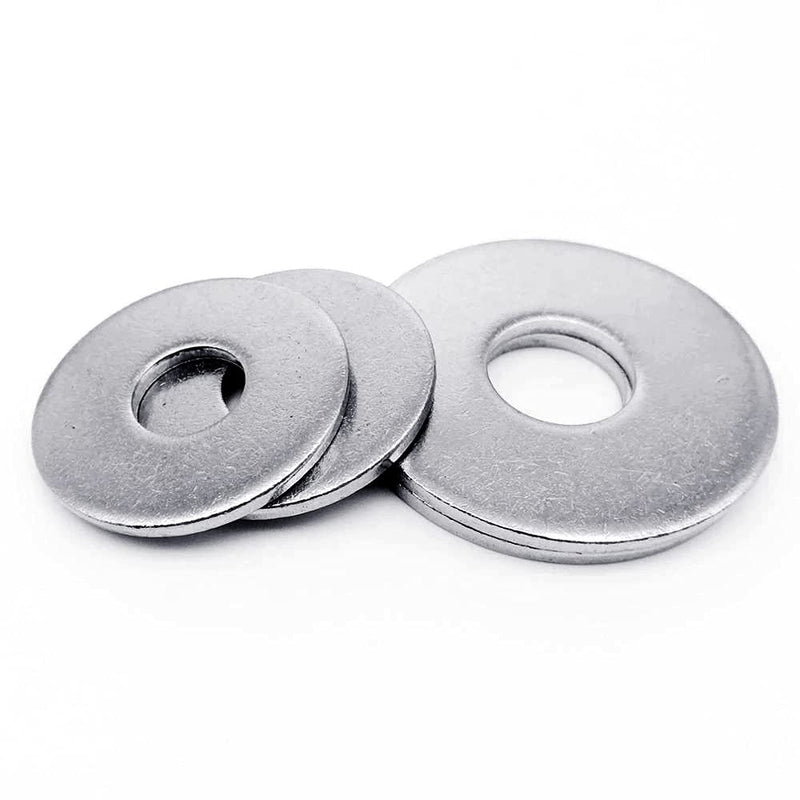 Beduan 1/2"ID x 1"OD Flat Washer, Stainless Steel 304, Plain Finish, Nominal Thickness (Pack of 110) 1/2" x 1"OD - NewNest Australia