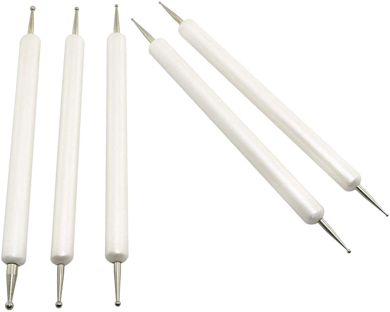 Longdex Embossing Stylus Set 5PCS 5 Size Double End Tracing Dotting Tool Stylus for Carbon Transfer Paper Mandala Rock Painting Pottery Clay Craft Embossing Art Nail Art - NewNest Australia
