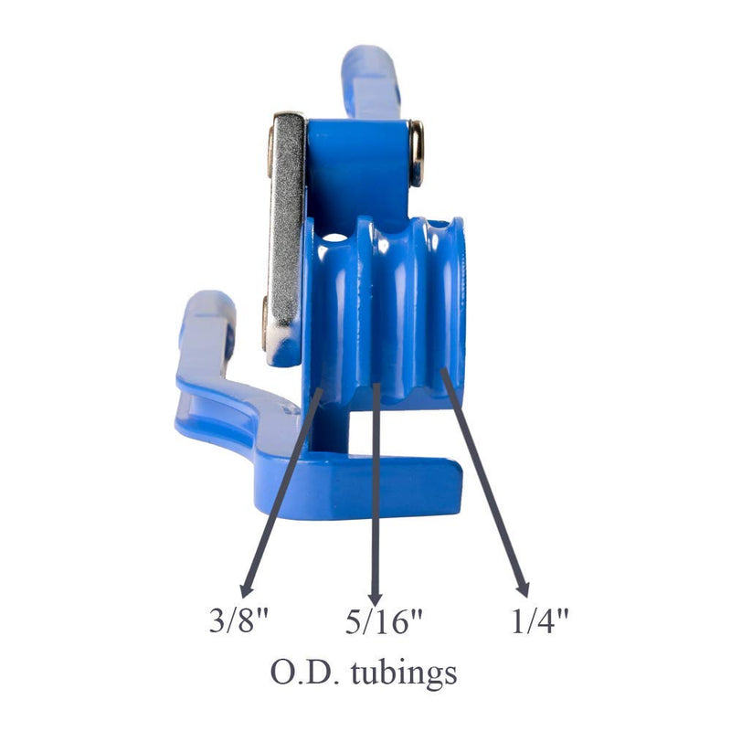 Wostore 180 Degree Tubing Bender for 1/4 5/16 and 3/8Inch Copper Aluminum Thin Stainless Steel Blue - NewNest Australia