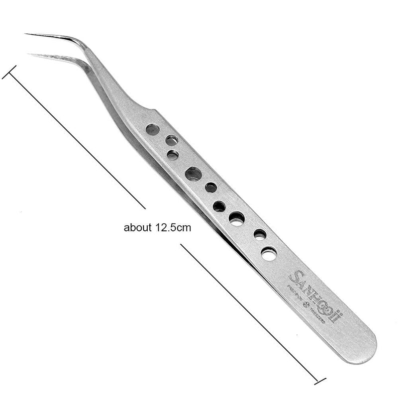 4 Pieces Sanhooii Tweezers Set, 4 Pieces, Anti-Static Stainless Steel, Precise Esd Tweezers, 2 Straight, 2 Curved For Repair Tools For Electronics, Jewelry Making, Industry, Grip Silver - NewNest Australia
