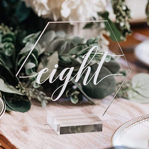 JINMURY 10 Pack 2" Acrylic Sign Holders- Clear Acrylic Wedding Sign Holders, Acrylic Place Card Holder, Table Numbers Slot Stand for 4" x6 Acrylic Table Sign 2 inch - NewNest Australia