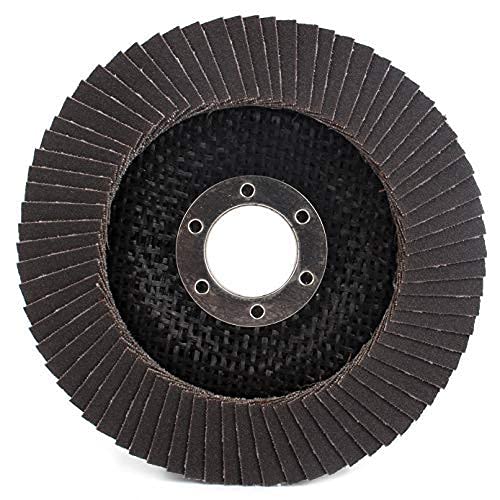 10Pack 4.5''x7/8'' Premium High Density Calcined Aluminum Oxide Flap Disc 320 Grit Type 29 320Grit - NewNest Australia