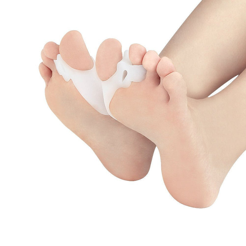 Pedimend Silicone Gel Toe Seperators with Bunion Protector (1PAIR) - Toe Straightener for Hallux Valgus - Double Loop Toe Separator - Eases Pain on Sore Bunion Joint - Avoid Shoe Friction - Foot Care - NewNest Australia