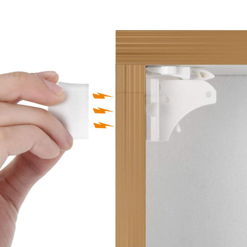 Child Safety Magnetic Cabinet Locks - vmaisi 4 Pack Adhesive Baby Proofing Cabinets & Drawers Latches - NewNest Australia