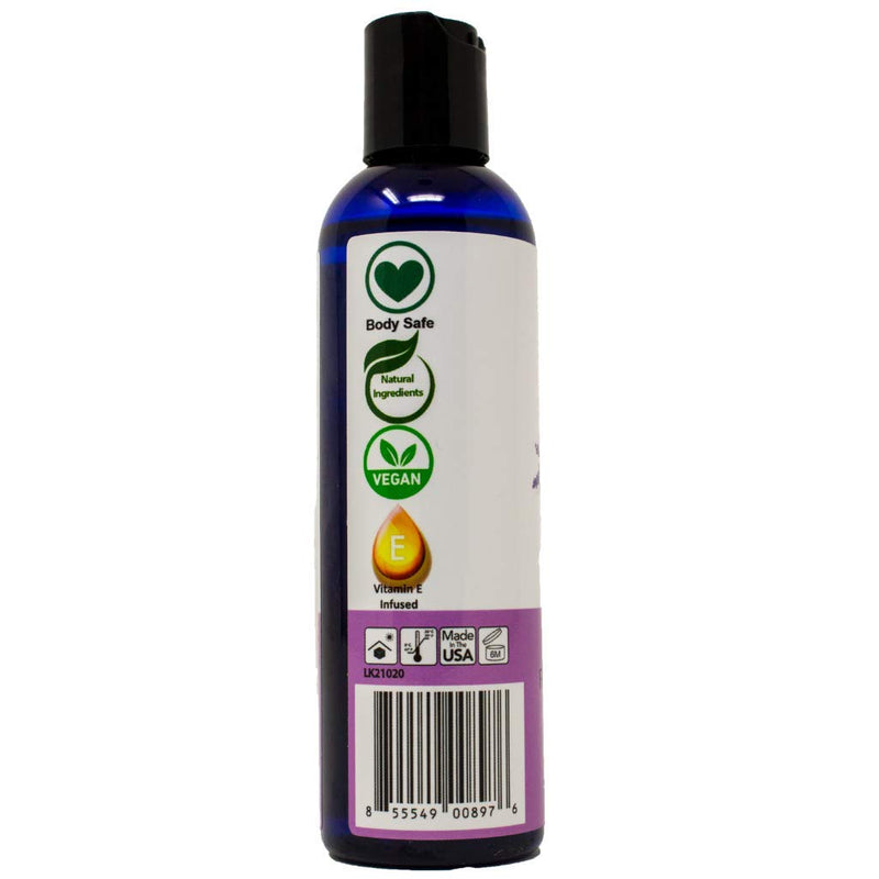 Lavender Flavored Massage Oil for Couples – Edible Massaging Lotion with Vitamin E, Sweet Almond and Coconut Oil is Non Sticky and Gentle on Skin – Natural, Relaxing and Vegan (4 oz) - NewNest Australia