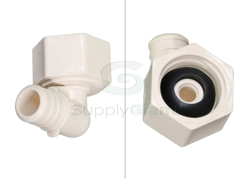 Supply Giant QQTM1212 Lead Free White Poly Alloy Elbow with Pex to Female Threaded Fittings, 1/2 x 1/2 - NewNest Australia