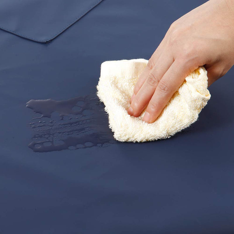 Waterproof Rubber Vinyl Apron W/ 2 Pockets - Lab Apron for DishWashing,Grooming Blue - NewNest Australia