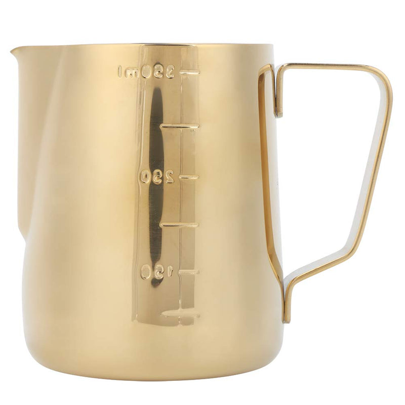 JJ. Accessory Milk Frothing Pitcher 350ML/600ML Stainless Steel Coffee Milk Frothing Cup Pitcher Jug with Scale for Home Coffee Latte Art(350ML) - NewNest Australia