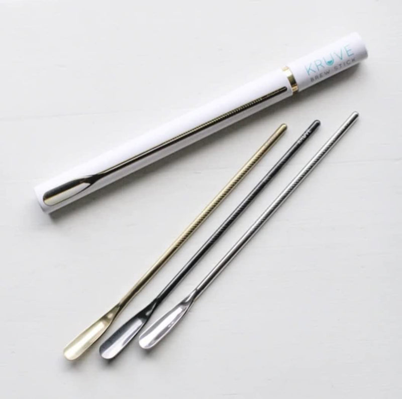 Coffee Brew Stick, Use To Agitate Grounds During The Brew Process When Making Pour Over, French Press Or Other Brew Method, 8.6 inch Stainless Steel (Black) Black - NewNest Australia