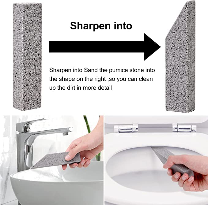 Cleaning Block Toilet, Pack Of 10 Pumice Stone For Toilet, Pumice Stone Cleaning Stone, Toilet Cleaning Stone, Blocks Pumice Stone For Toilet, For Barbecue, Kitchen - NewNest Australia