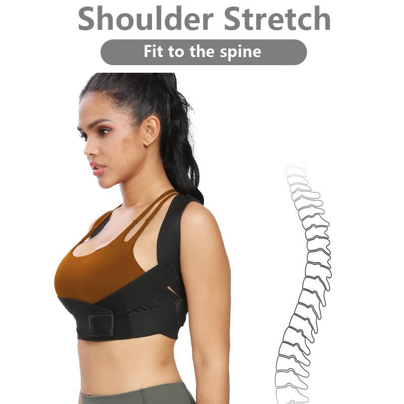 Youery Back Straightener, Posture Corrector Back For Men And Women, Adjustable Back Trainer For Lumbar Support, Back Strap For Shoulder, Relief Back Pain (M) - NewNest Australia