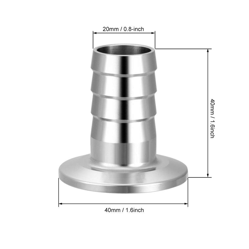 uxcell 304 Stainless Steel KF25 Flange to 20mm Rubber Hose Barb Adapter for Vacuum - NewNest Australia