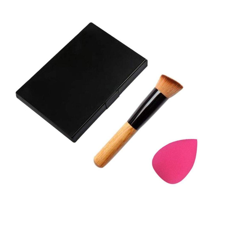 15 Colour Makeup Concealer Contour Palette Face Foundation Cosmetic Eye Shadow Highlighting Makeup Kit with Makeup Brush and Sponges Water Droplets Puff - NewNest Australia