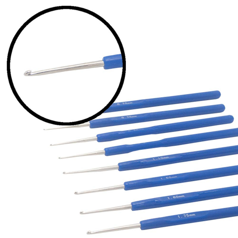 LAMXD Needlecraft Yarn Ball Winder Hand Operated,Capacity 4-Ounce,Blue,Portable Package,Easy to Set Up and Use,Sturdy with Metal Handle and Tabletop Clamp,Including 8 Sizes Crochet Hooks Set Blue - NewNest Australia