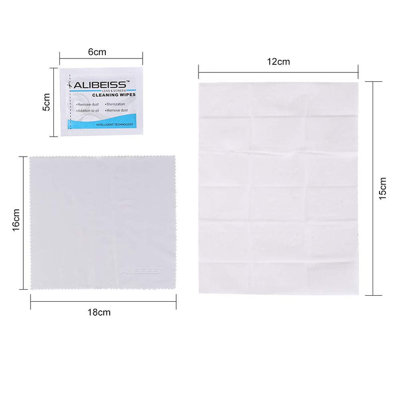 Pre-Moistened Lens Wipes ALIBEISS Screen Wipes for Glasses, Camera,Tablets, Smartphone, Screens and Other Delicate Surfaces,Pack of 100 100 Count (Pack of 1) - NewNest Australia
