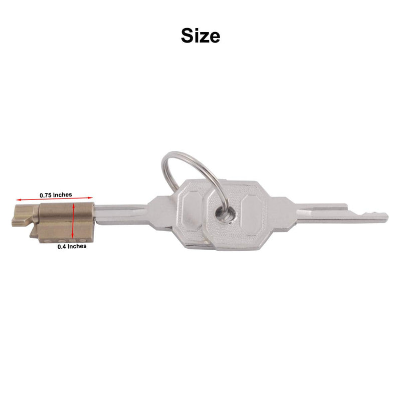 TERNENCE Lock Core Metal Male Chastity Device Stealth Lock Cock Cage Brass Lock Cylinder S001 - NewNest Australia