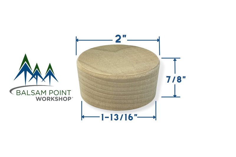 2-Inch Poplar Wood Bourbon Wine Barrel Bung (2-Pack) 2 - NewNest Australia