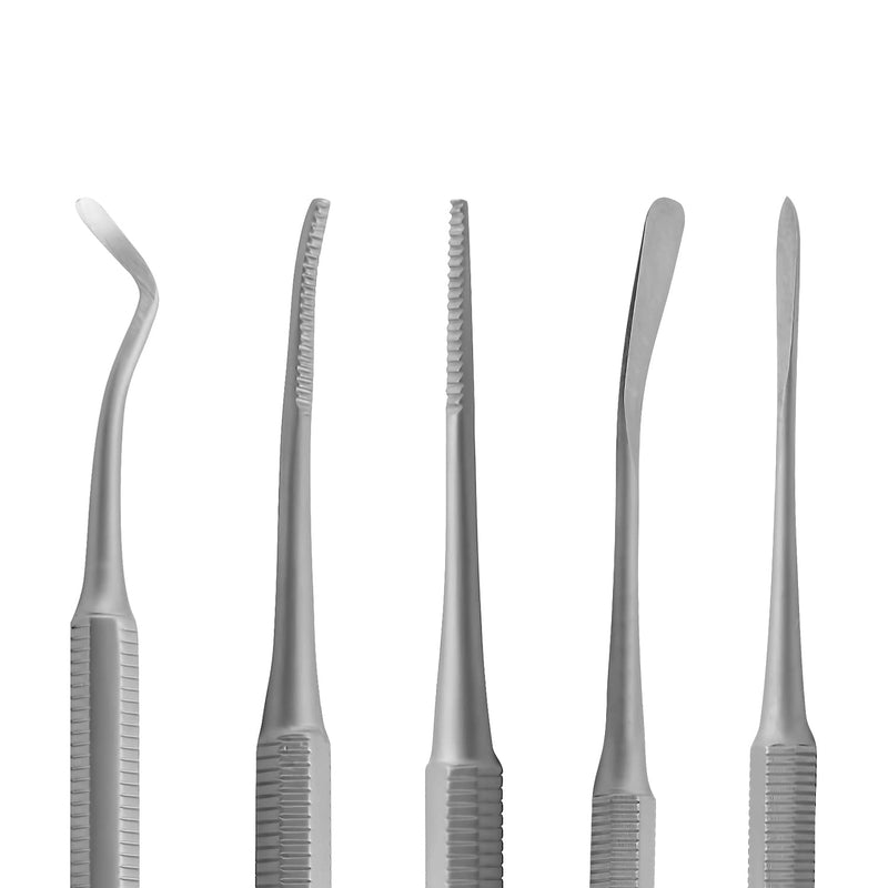 Ingrown Toenail File Set by Blizzard – 3 Piece Double-Ended Tool Kit with Blacks File, Nail Cleaner and Lifter for Cleaning and Care of Ingrown Toenails - Premium Stainless Steel 3 Count (Pack of 1) - NewNest Australia