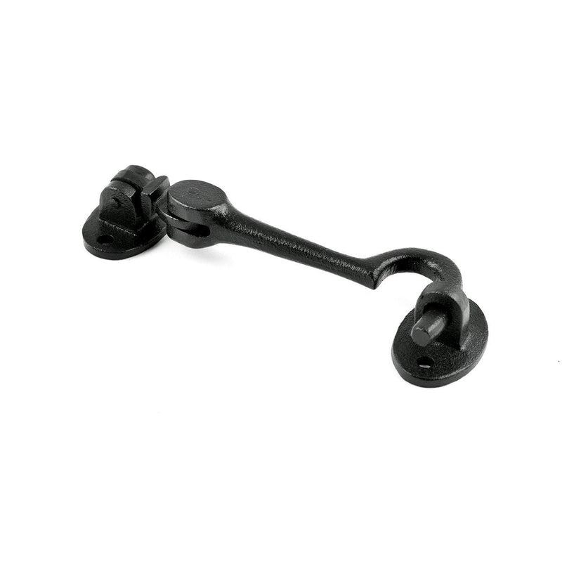 NewNest Australia - Renovator's Supply Cast Iron Cabin Hook Eye Bolt Latch Catch for Doors Gates Door 4 Inch Length Reversible Vintage Rustic Design Pack of 1 