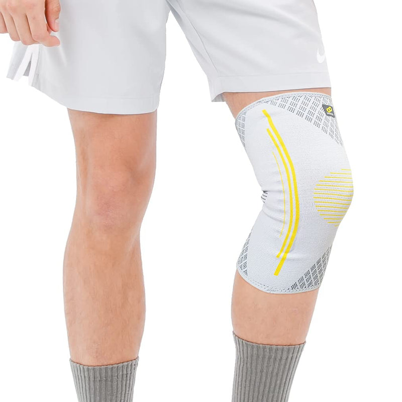 Bracoo Knee Brace, Knee Compression Sleeve Support for Men Women with Side Stabilizers, Dynamic Compression Lightweight & Breathable Support - Arthritis Pain, Injury Recovery, Running, Workout, KE92 XL Grey - NewNest Australia