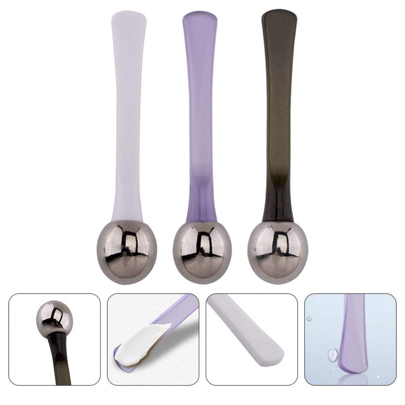 Lurrose Eye Cream Massage Sticks Metal Makeup Spatula Eye Cream Applicator Beauty Scoop Anti Wrinkle Eye Fatigue Relief Massage Stick Cream Scoop DIY Cosmetic Tool 3pcs - NewNest Australia