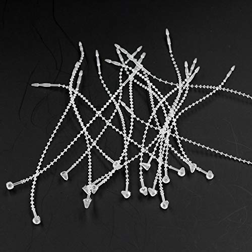 5 Inch Beaded Adjustable Loop Tie Fasteners, 1000 Pcs- Natural - NewNest Australia