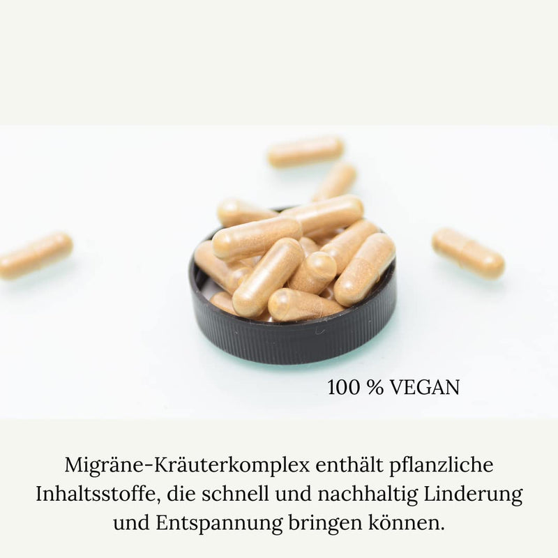 Migreen - Relief From Headaches And Migraines | 100% Natural Powerful Herbal Complex | Safe Alternative | With Regular Use Decreases Frequency | No Side Effects 90 Caps. - NewNest Australia