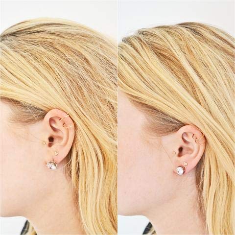 Most Secure Earring Back Replacement Earring Lifter by Chrysmela Rose Gold color for screw backs threaded post la pousette earring backs automatic fit perfectly with patented technology hypoallergenic Pink with Disc - NewNest Australia